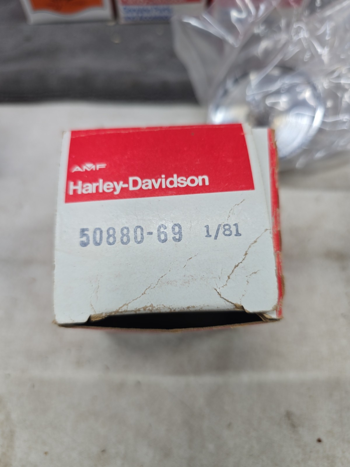 AMF,OEM,NOS,HARLEY-DAVIDSON 50880-69 LARGE FOOTREST ENDS. RARE