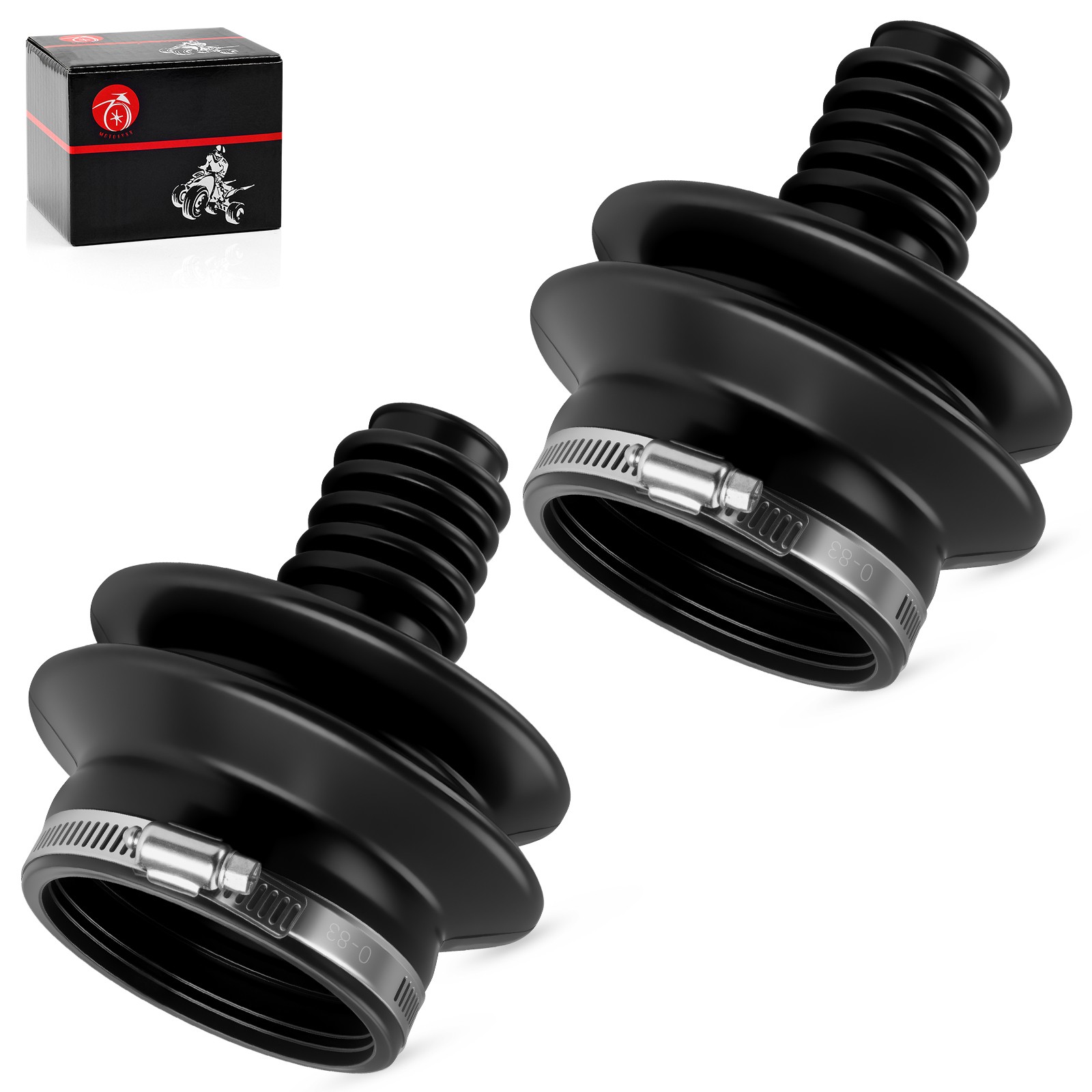Pair Drive Shaft Universal Boot For Suzuki 1999-2002 King Quad 300 LTF300F 4x4