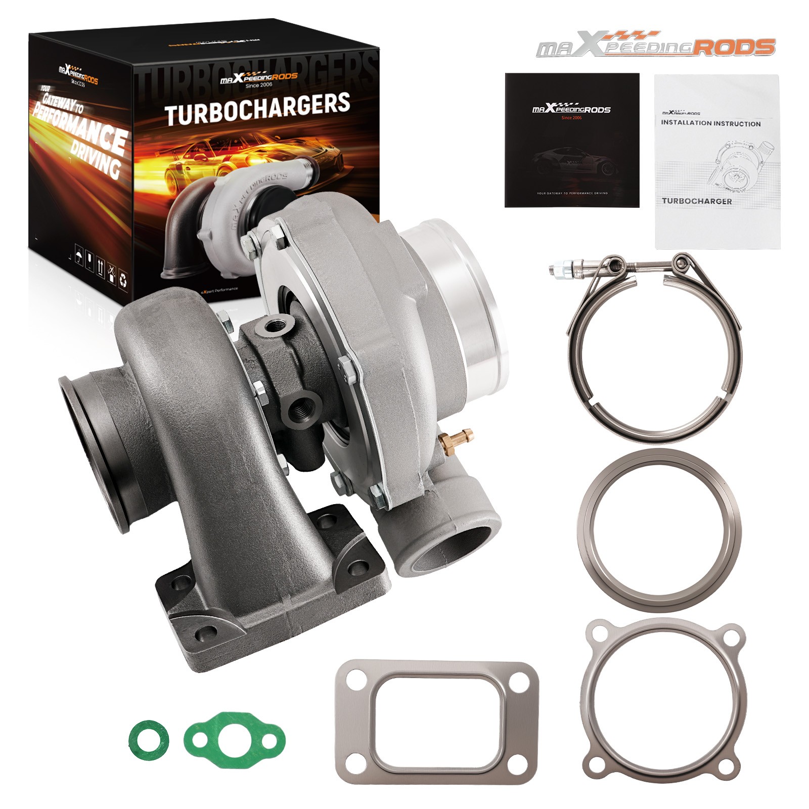 Upgrade Billet T3 V-Band GT3582 GT35 A/R .70  A/R .63 Turbo Up to 600BHP
