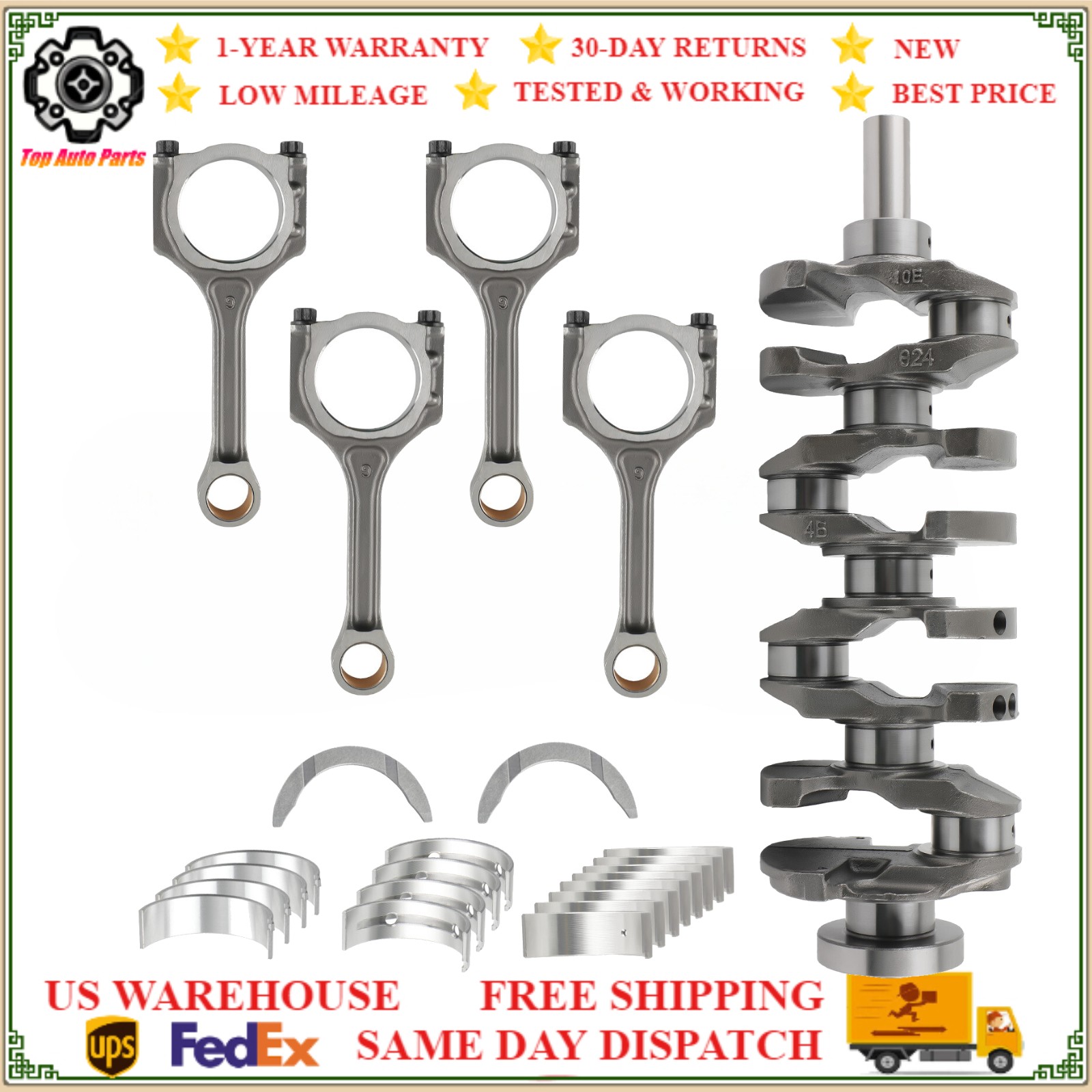 ☆Engine Crankshaft Connecting Rod For Hyundai Sonata/Santa Fe & KIA Optima 2.4L