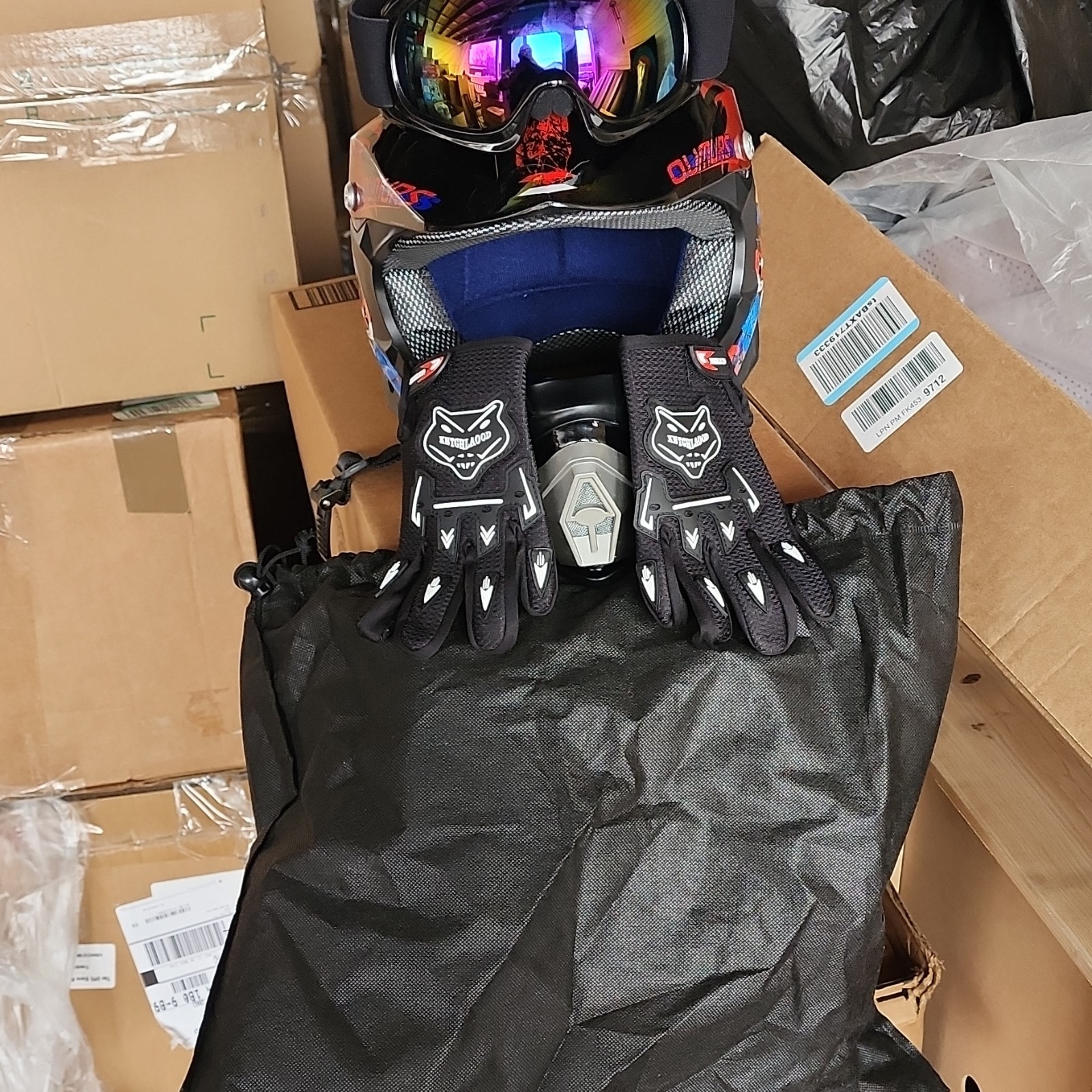 Oumurs Youth Motocross Helmet and Goggles Combo Set Youth Size Oumurs Youth Motocross Helmet and Goggles Combo Set Youth Size