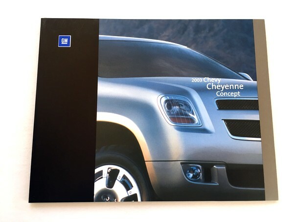 2003 Chevrolet Chevy Cheyenne Truck Concept Original Car Sales Brochure