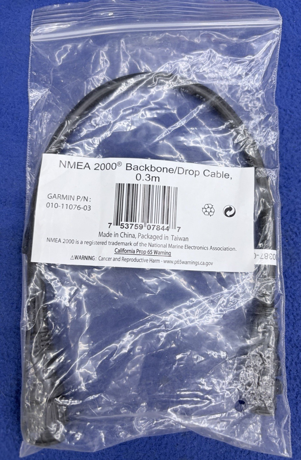 NEW OEM Garmin 0.3m NMEA 2000 BACKBONE/DROP CABLE 010-11076-03 NEW OEM Garmin 0.3m NMEA 2000 BACKBONE/DROP CABLE 010-11076-03