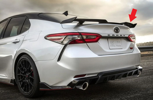 Genuine Toyota Camry TRD Rear Decklid Spoiler (Black)