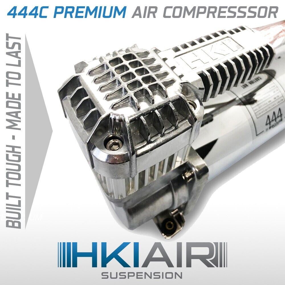 1X - HKI PREMIUM 444C Chrome Air Compressor Air Horn Ride Suspension