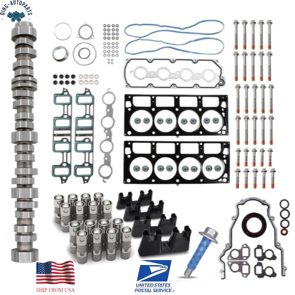 NON AFM Camshaft Lifters Head Gasket Bolt Kit for 07-16 Chevrolet GM Sierra 6.0L