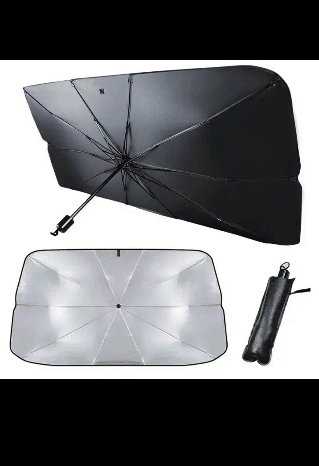 Foldable Car Windshield Sun Shade Umbrella Front Window Visor Cover UV Protector Foldable Car Windshield Sun Shade Umbrella Front Window Visor Cover UV Protector
