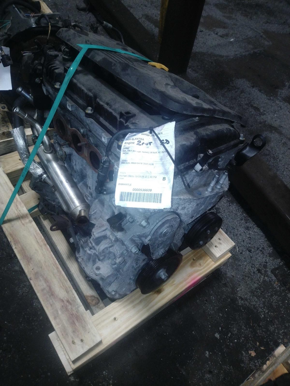 2020 Hyundai Elantra 2.0L Engine Complete Assembly USED 117K OEM 25HW12EK00