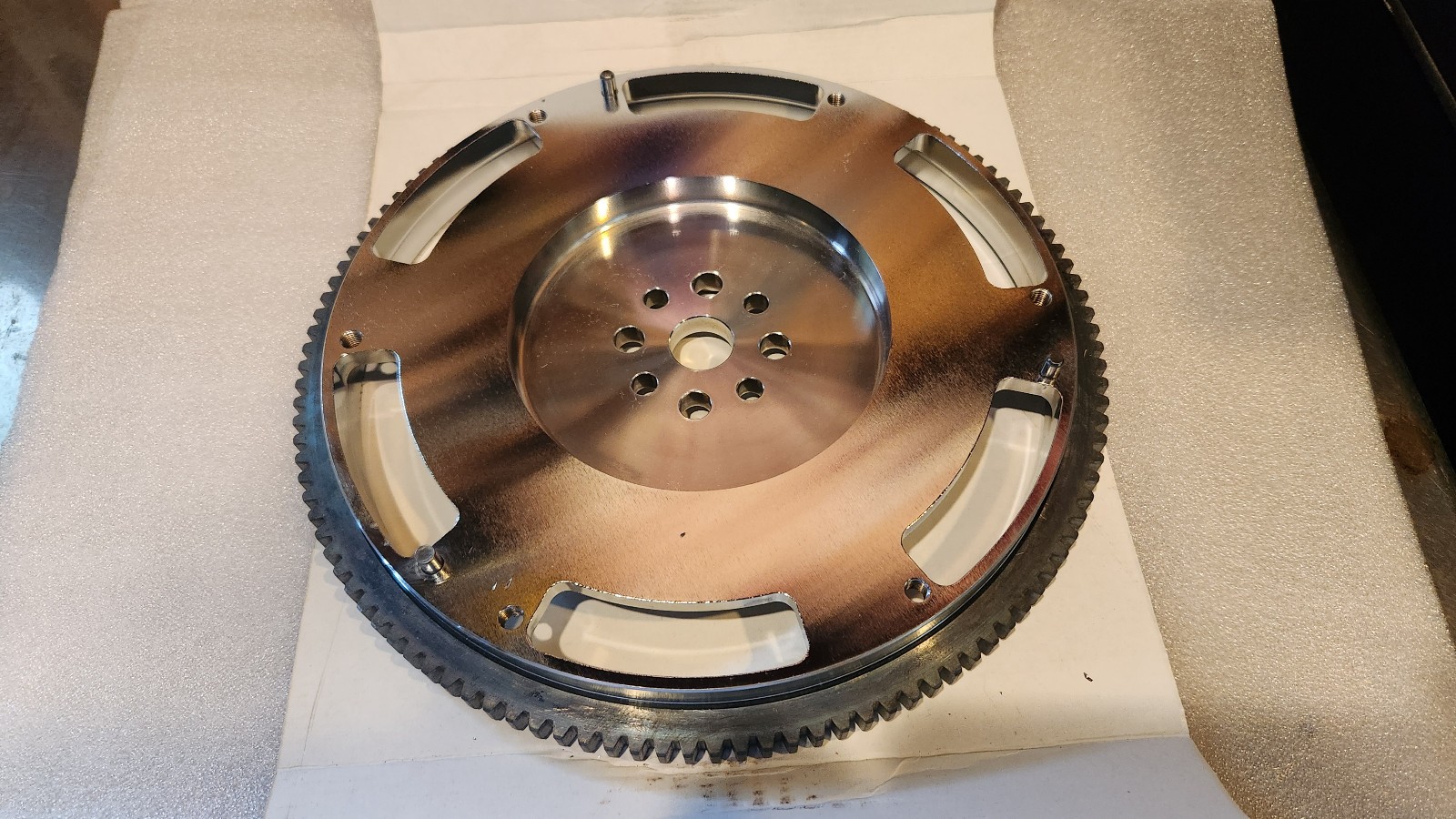 New Ultra-Lightweight Steel Flywheel / Fits Triumph TR250 and TR6 thru 1969 New Ultra-Lightweight Steel Flywheel / Fits Triumph TR250 and TR6 thru 1969