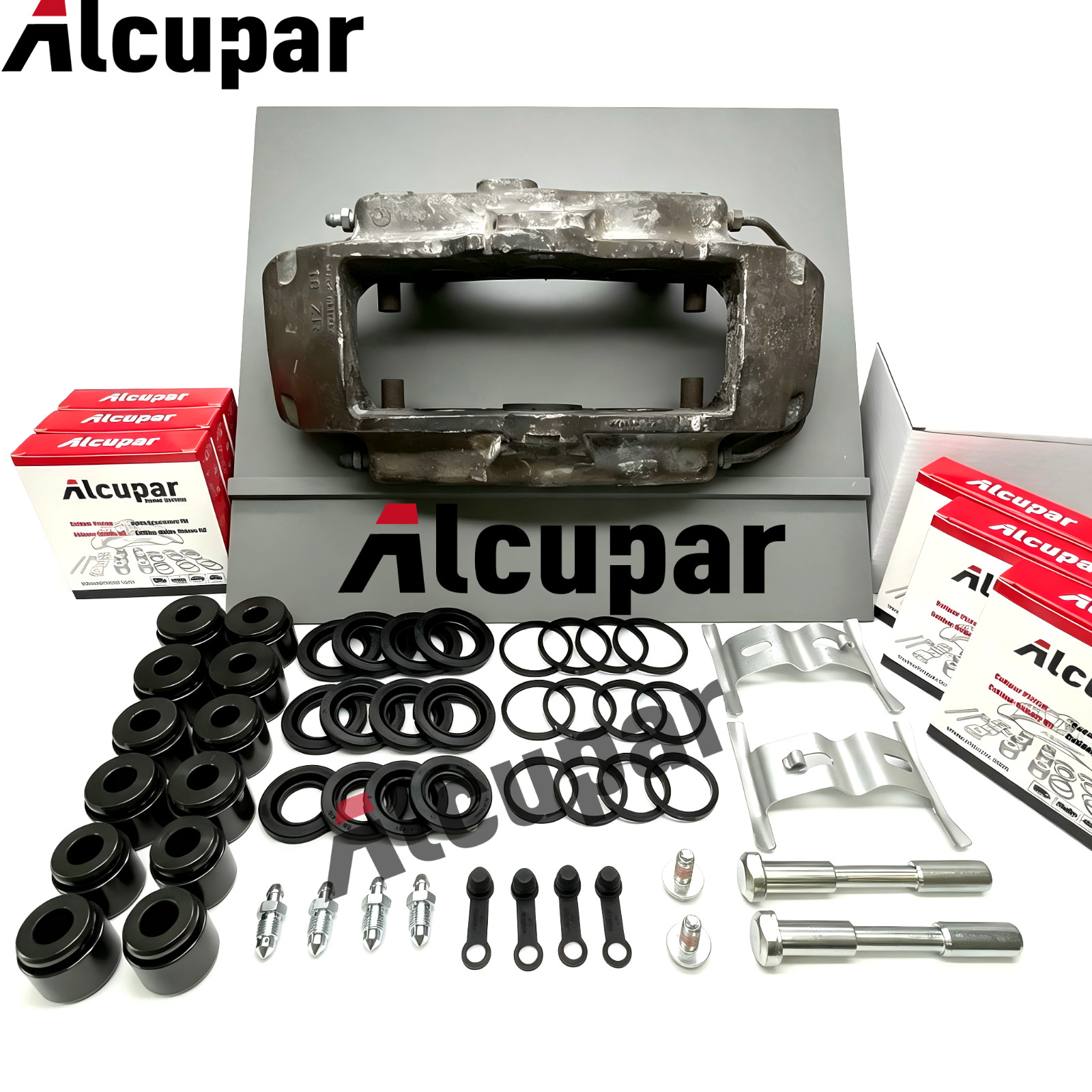 For Touareg Front Brake Caliper Rebuild Kit 6pot 330mm Discs piston Hardware 18z For Touareg Front Brake Caliper Rebuild Kit 6pot 330mm Discs piston Hardware 18z