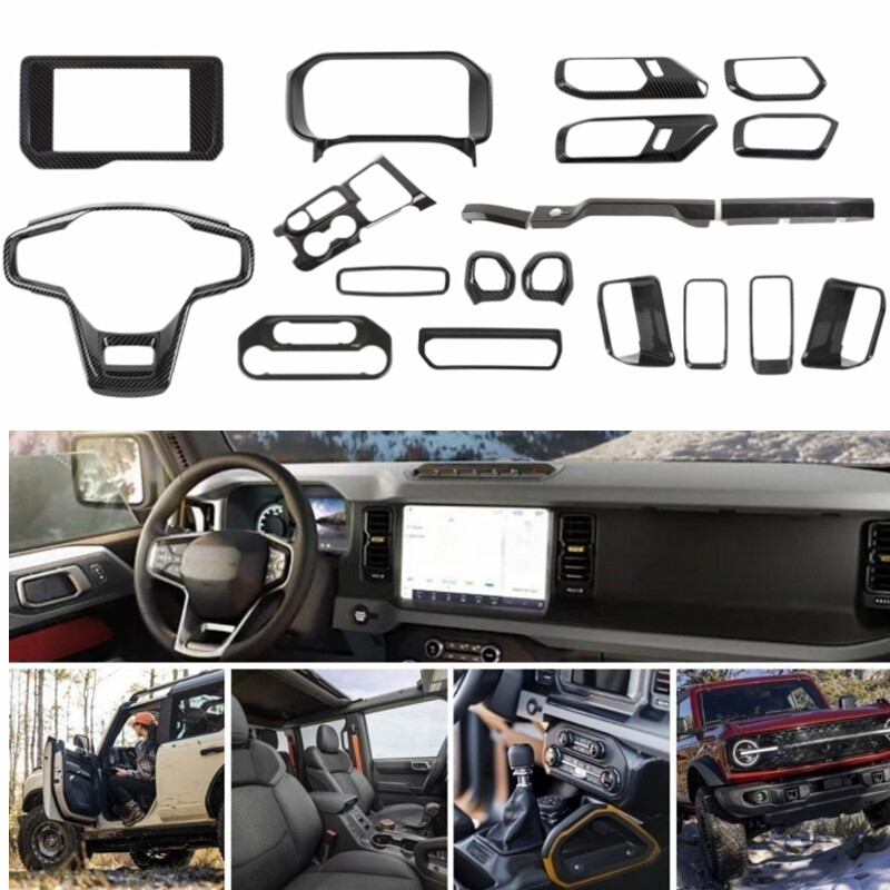20PC Car Inner Panel Decor Trim Cover Trim Kit For Ford Bronco 2021+ accessories