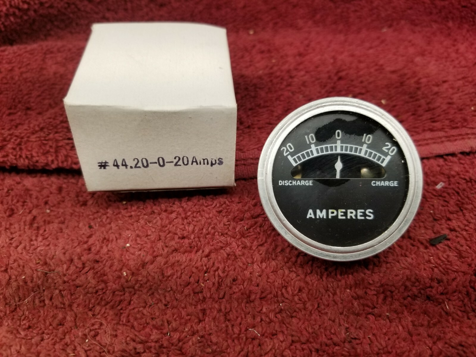 Vintage 20 Amp Ammeter Fits 1-5/8\ Vintage 20 Amp Ammeter Fits 1-5/8\