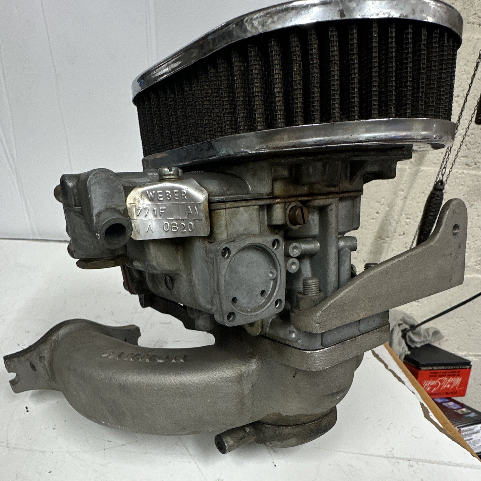 Weber 28/36 DCD Twin Choke Downdraft Ford Crossflow AluminumI Intake Carburetor