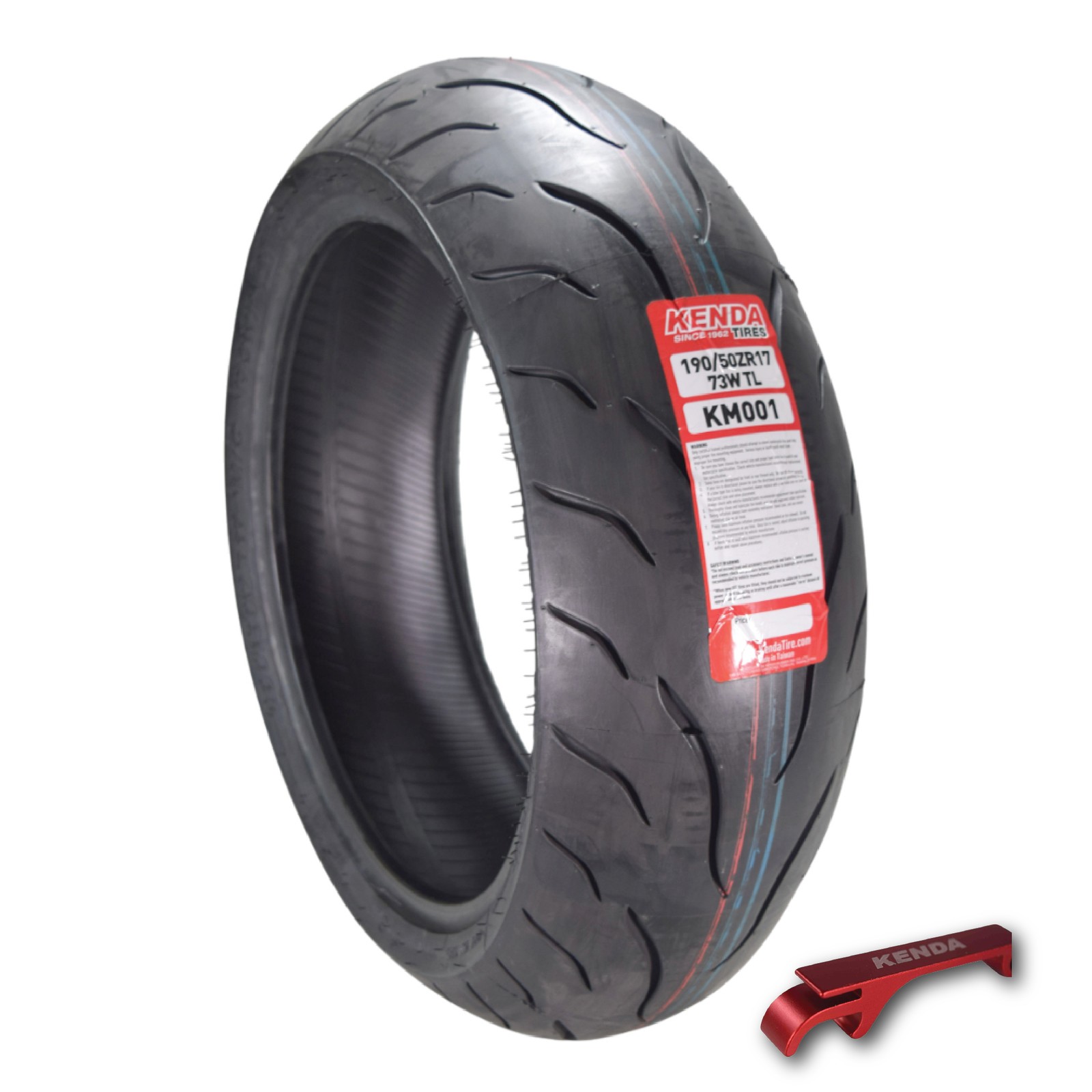Kenda KM1 190/50ZR17 Sport Touring Motorcycle Tire 73W w/Keychain (190/50-17)