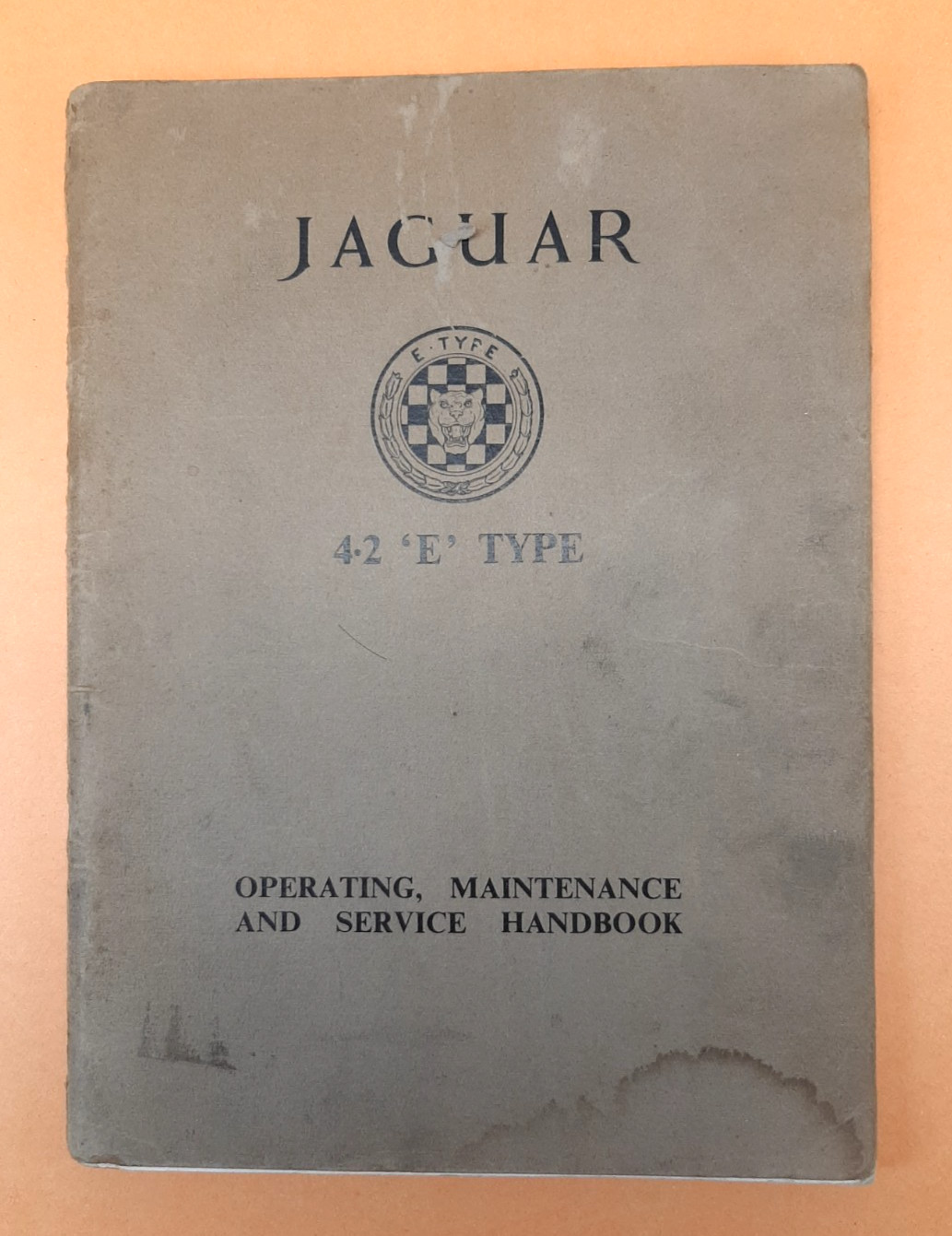 Original Jaguar 4.2 E-Type Operating Maintenance & Service Handbook Manual READ Original Jaguar 4.2 E-Type Operating Maintenance & Service Handbook Manual READ