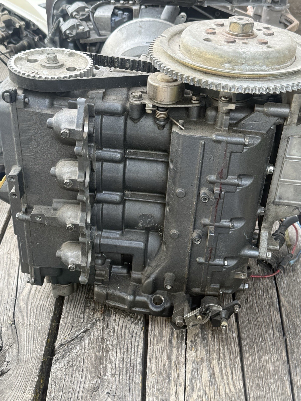 Yamaha Outboard F50 F60 Powerhead Long Block 2002 Compression 155psi On All 4