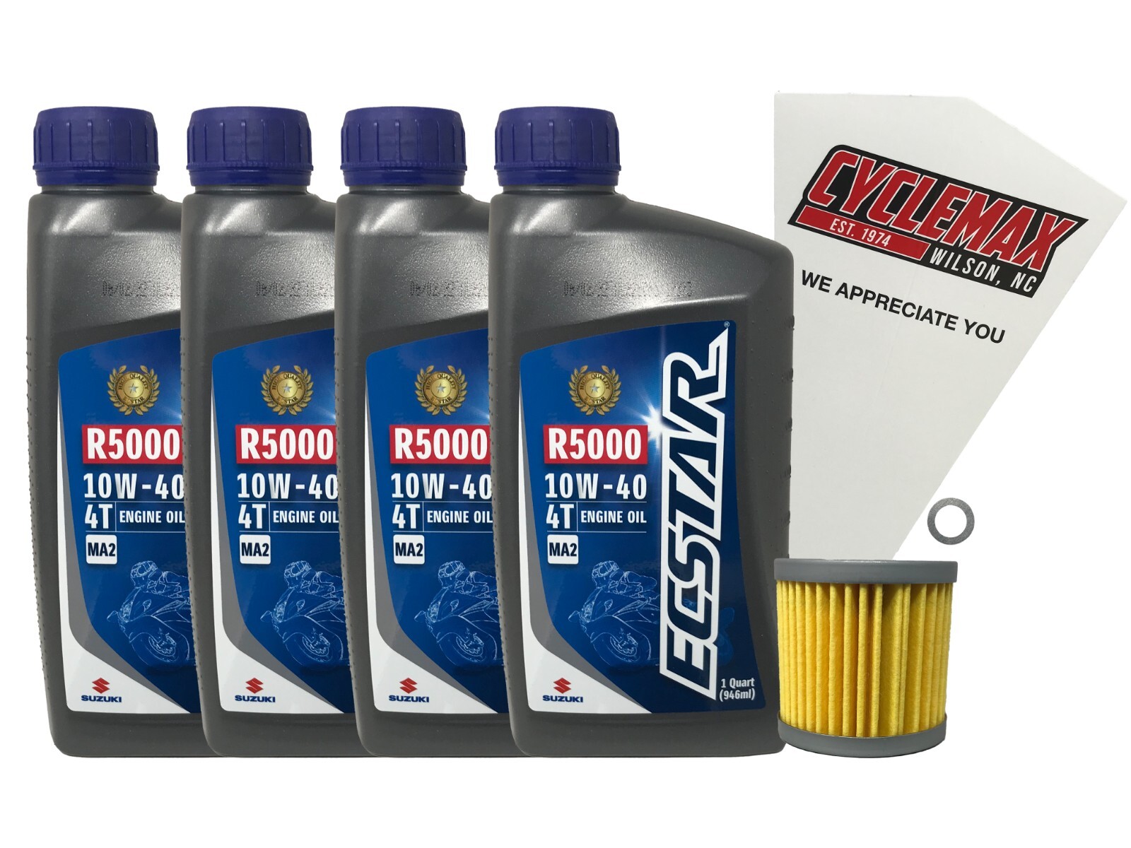 Cyclemax Genuine OEM Standard Oil Change Kit fits 2011-2022 Suzuki VZR-1800 Cyclemax Genuine OEM Standard Oil Change Kit fits 2011-2022 Suzuki VZR-1800