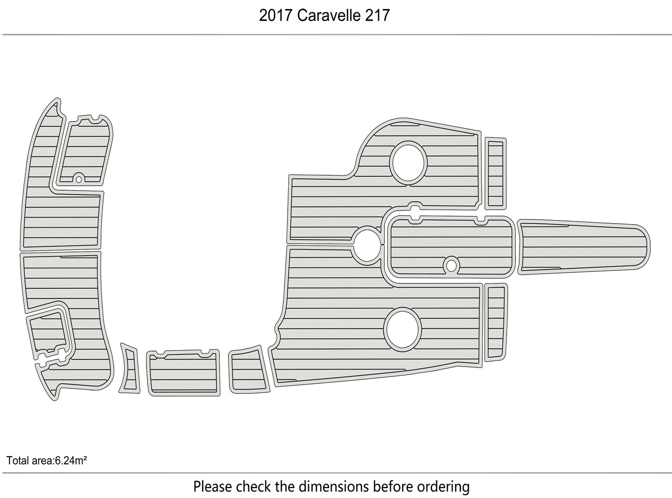 2017 Caravelle 217 DuraEVA Boat flooring