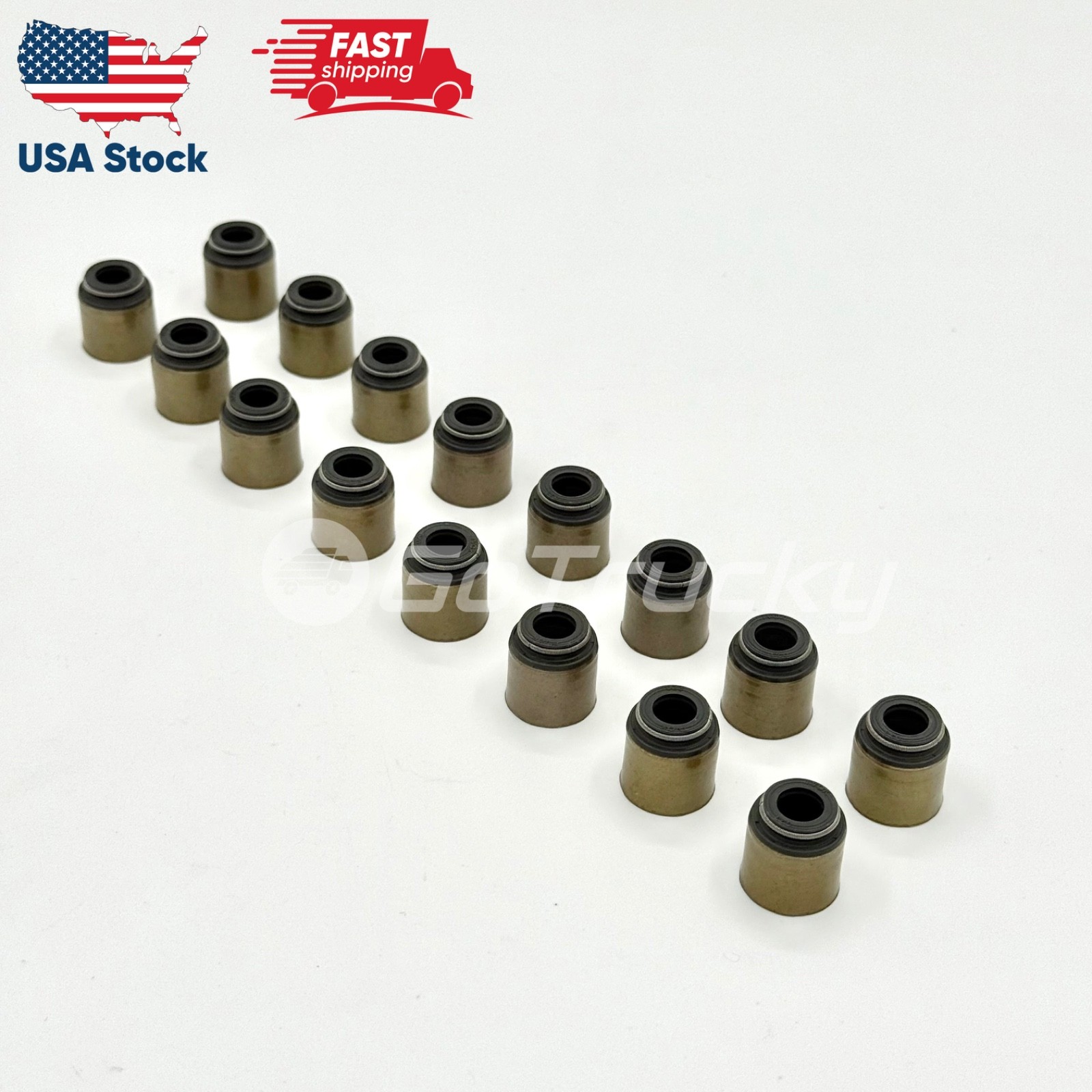 16x Valve Oil Seal For Isuzu NRR NQR NPR-HD NPR 4HK1 5.2L 05-25