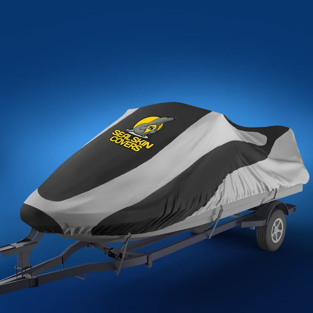 Seal Skin Supreme Jet Ski Covers Grey/Black FITS: 2023 Sea-Doo Fish Pro Trophy Seal Skin Supreme Jet Ski Covers Grey/Black FITS: 2023 Sea-Doo Fish Pro Trophy