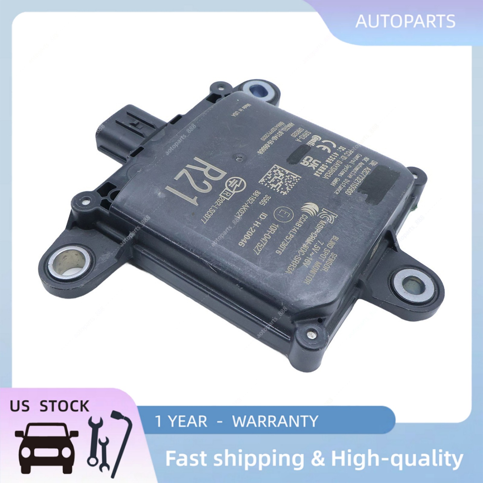 Blind Spot Detection Radar For 2024-2025 Toyota Tacoma 88162-AK021 1pc