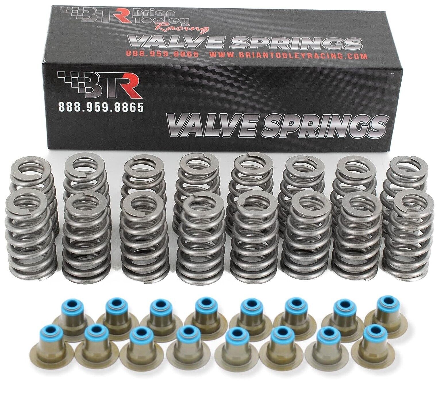 Brian Tooley BTR .560\'\' Lift LS6 Beehive Valve Springs and Hat Seals 4.8 5.3 5.7