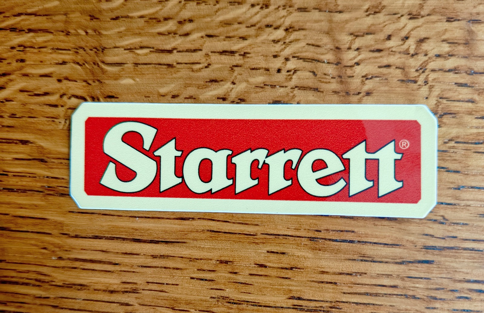 Starrett More Modern Logo Sticker Label ~3.5\