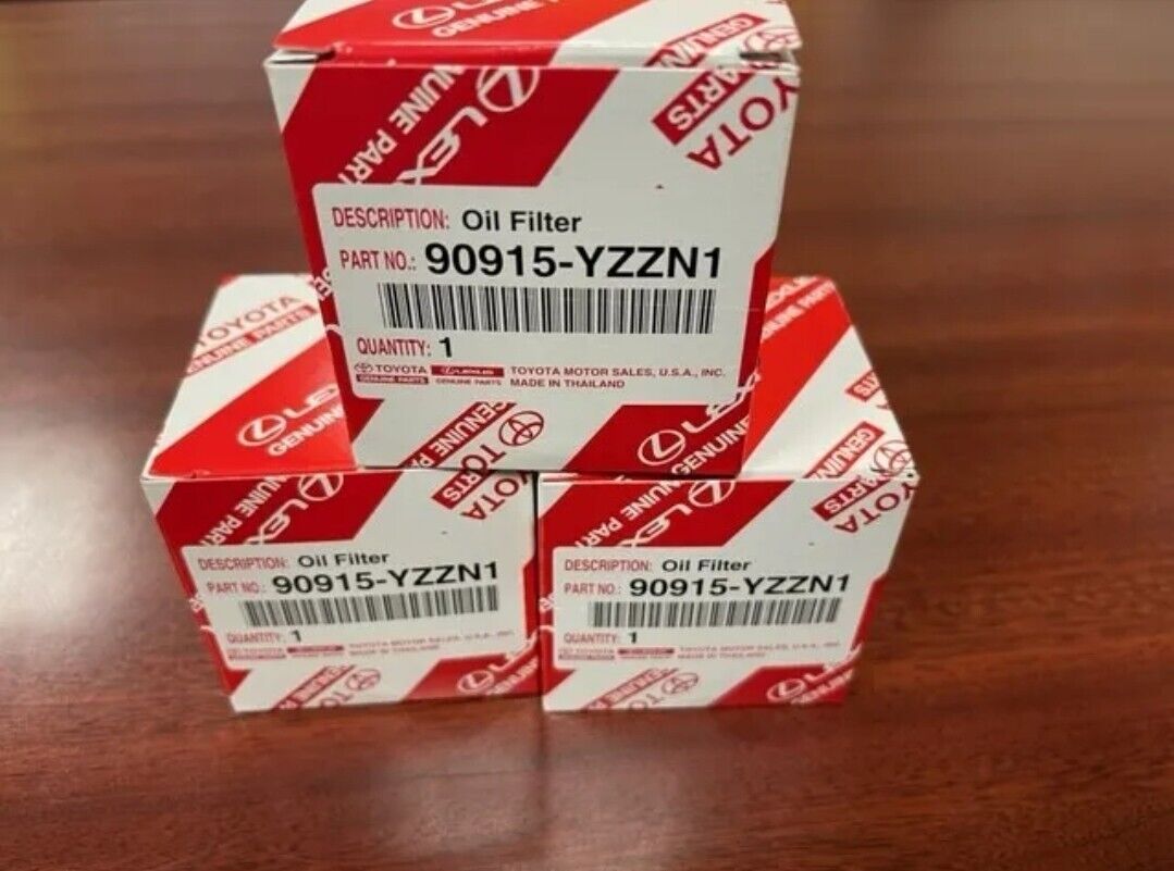3 90915-YZZN1 Genuine Toyota Oil Filters