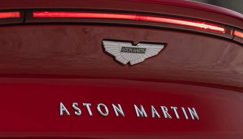 Aston Martin Rear 'Script' Badge - Chrome - Large - Vantage, DB11, DBS