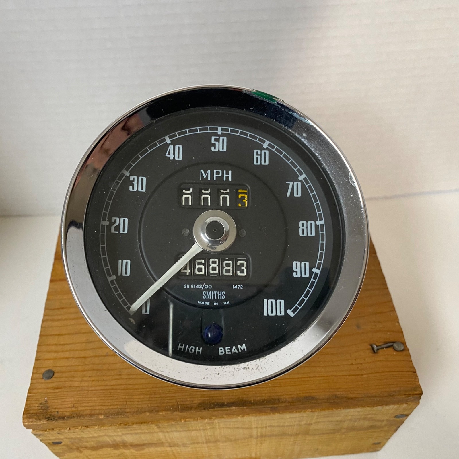 Vintage Smith\'s Speedometer • SN 6142/00 • 100MPH • Salvage