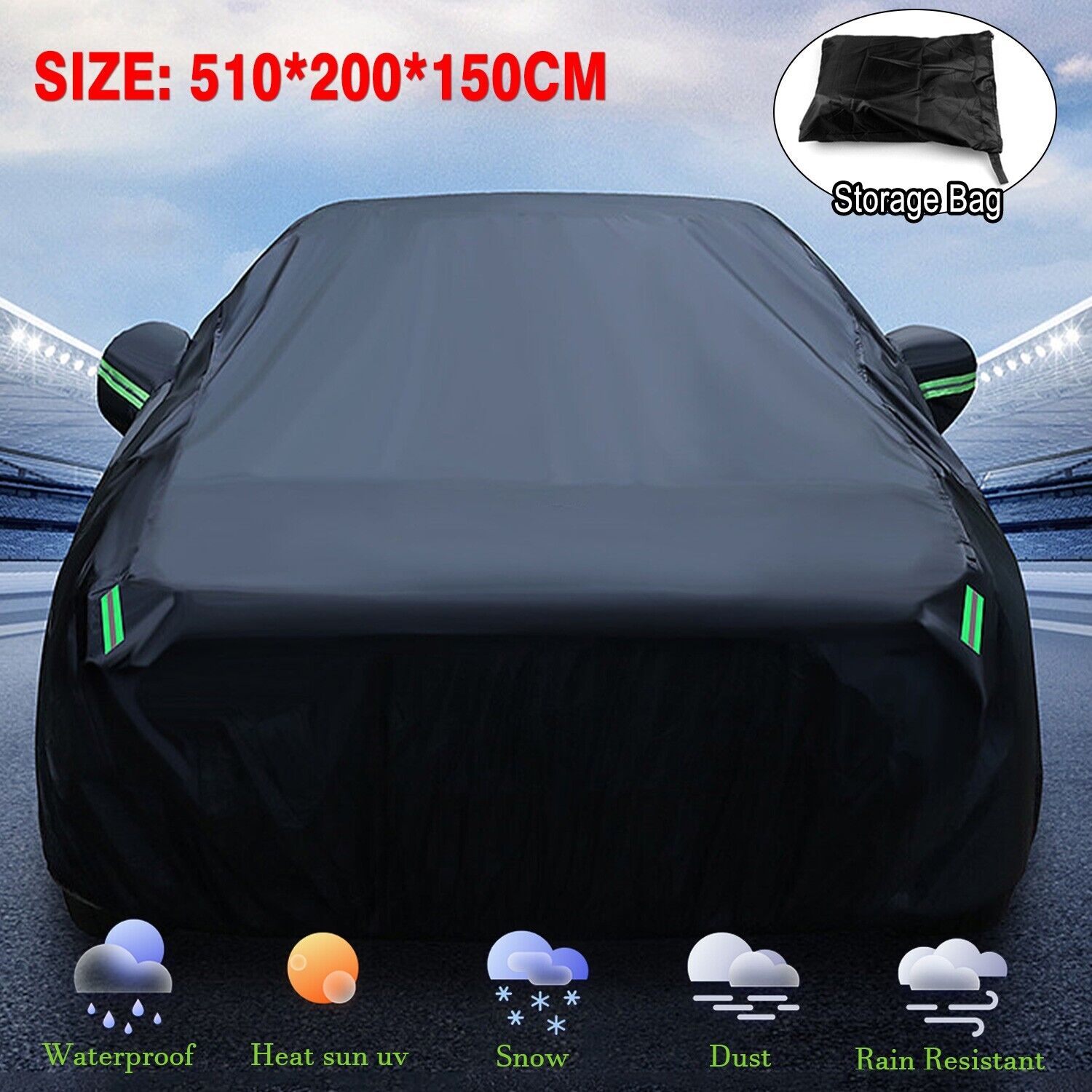 For Mercedes-Benz Full Car Cover Outdoor Waterproof Sun Rain UV Protection