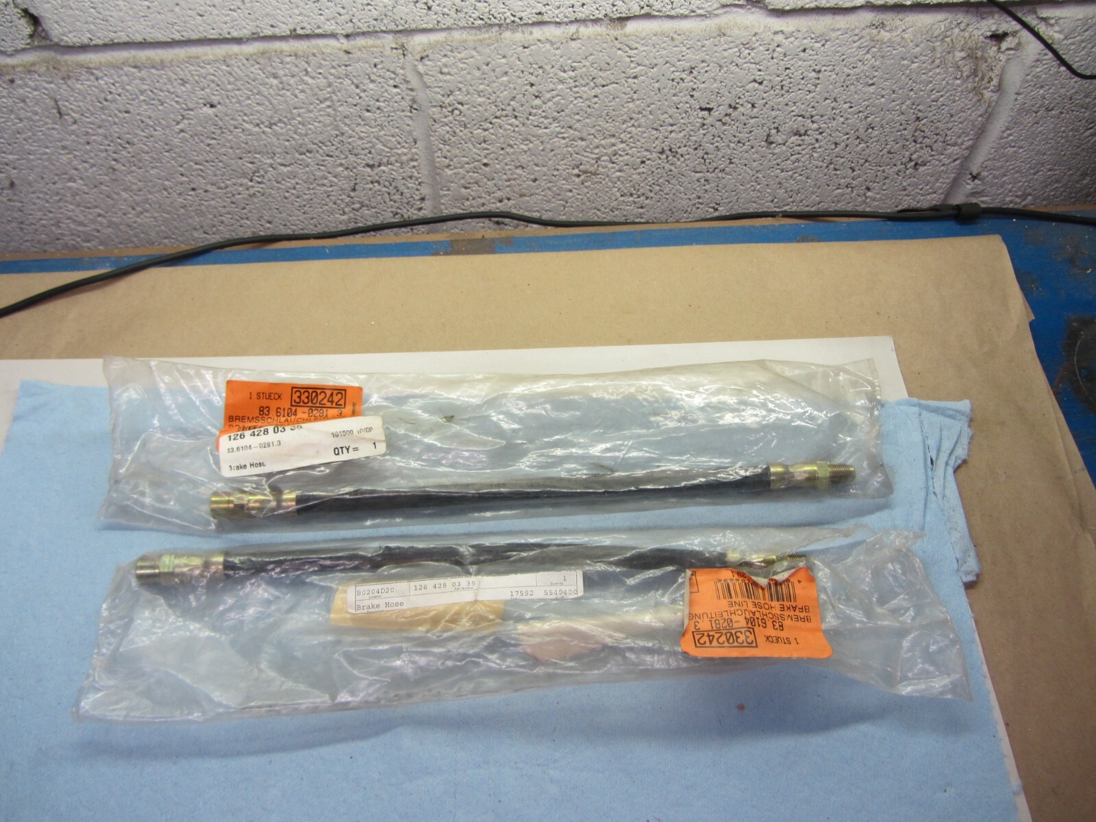 Vintage Mercedes ATE Brake Line Set, 126 428 03 35
