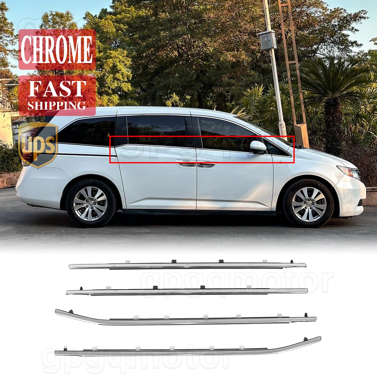 For Honda Odyssey 2011-2017 Replaced Weatherstrips Seal Door Belt Molding Trims For Honda Odyssey 2011-2017 Replaced Weatherstrips Seal Door Belt Molding Trims
