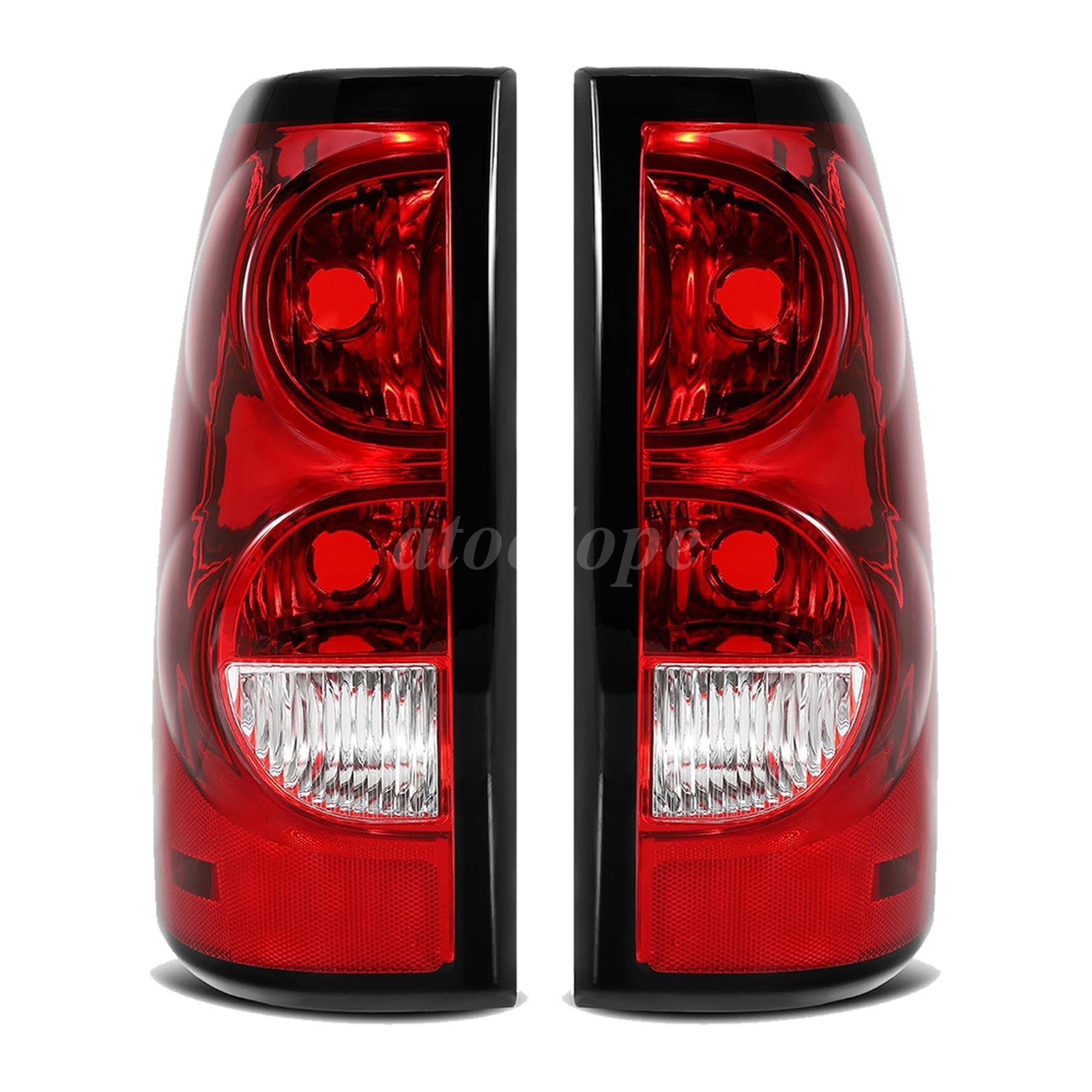 Fit 2003-2006 Chevy Silverado 1500 2500 3500 LH RH Pair Tail Lights Brake Lamps