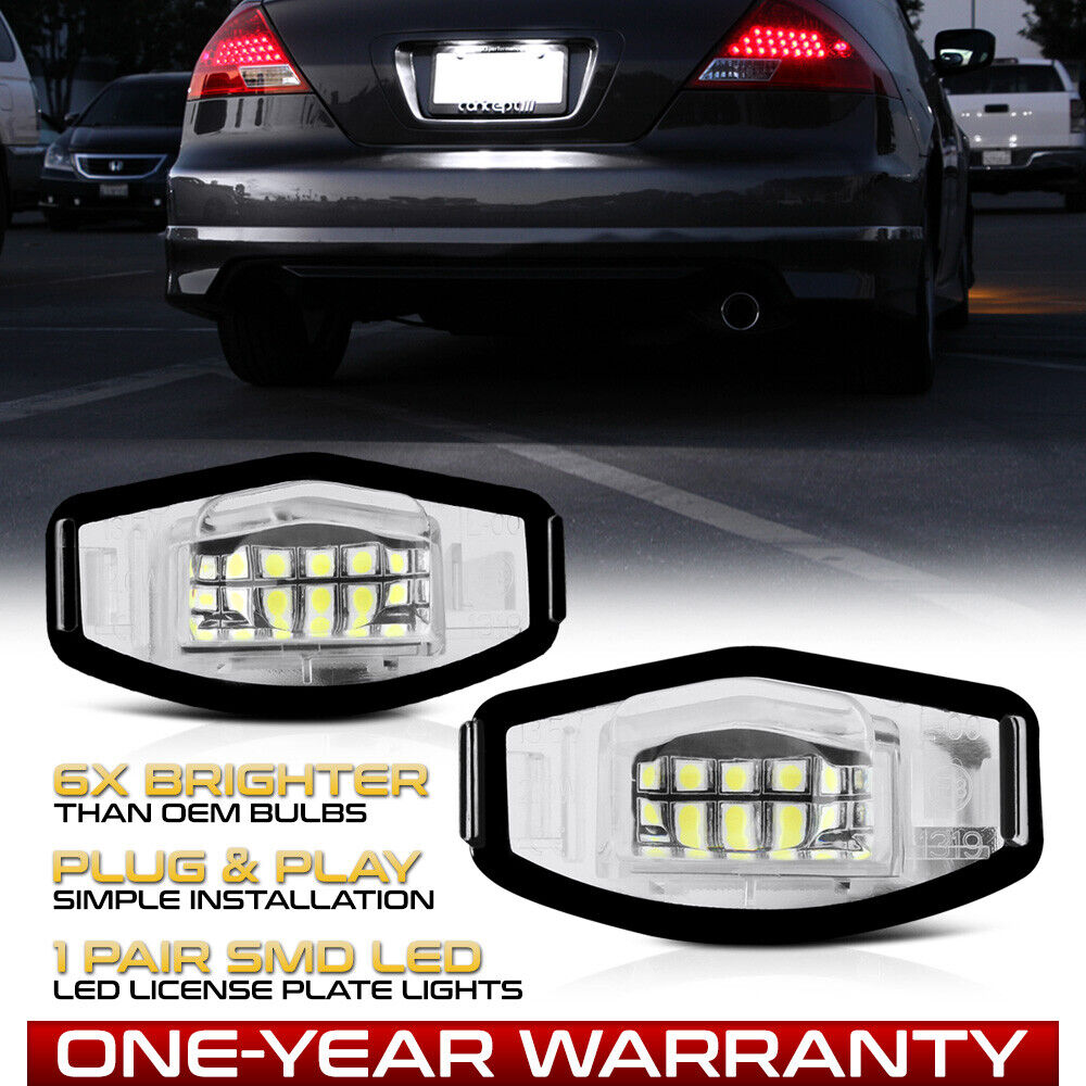For Honda Accord Civic Acura TSX TL ILX COMPLETE HOUSING LED License Plate Light