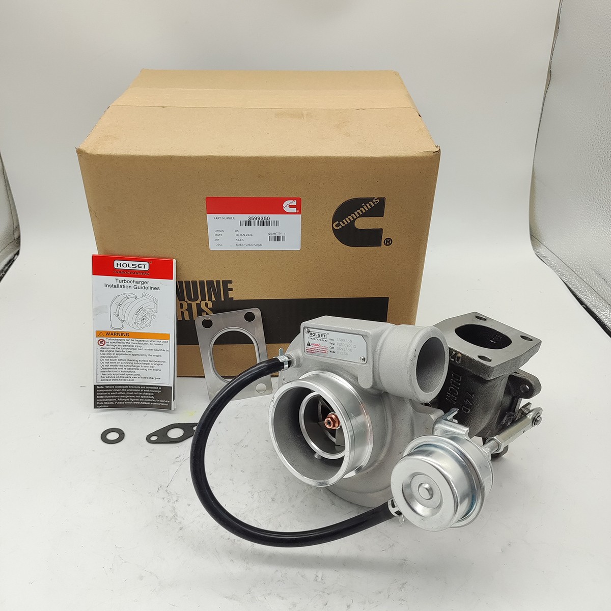 Holset Turbo HX25W Turbocharger for Case Engine 4BTA CUMMINS Diesel 3599350