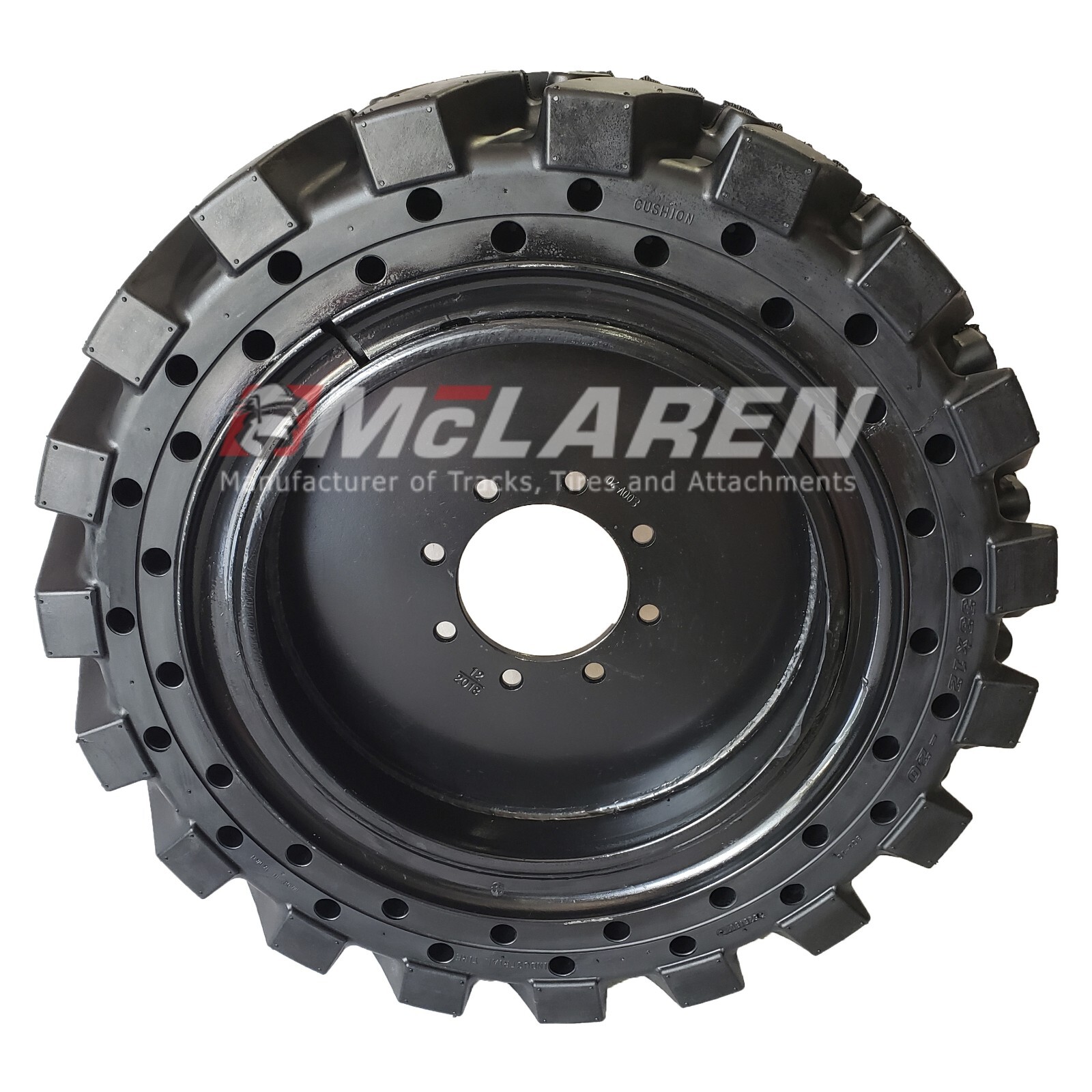 12x16.5 Tire Solid Skid Steer 4xTire/Wheels NEW HOLLAND 33x12-20 Maximizer GT