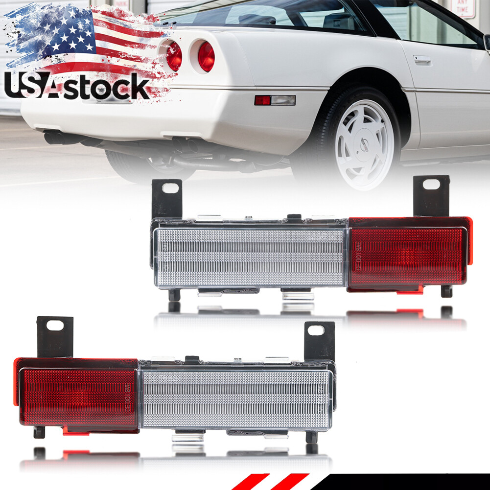 2X OEM-Spec Rear Corner Turn Signal Side Marker Lights For 1988-1996 Corvette C4
