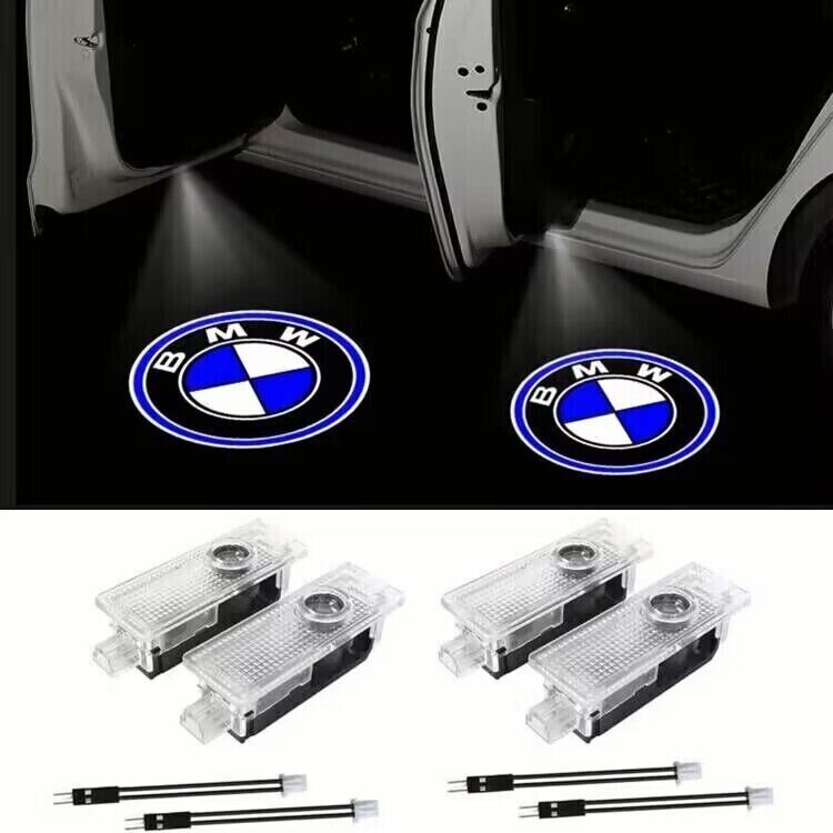 4PCS For BMW Car Laser Door Logo Light Ghost Shadow Projector Car Courtesy Light