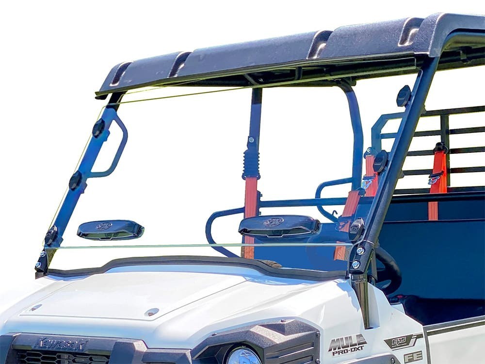 Spike Kawasaki Mule Pro-FXR Full Scratch Resistant Windshield W/Dual Vents Spike Kawasaki Mule Pro-FXR Full Scratch Resistant Windshield W/Dual Vents