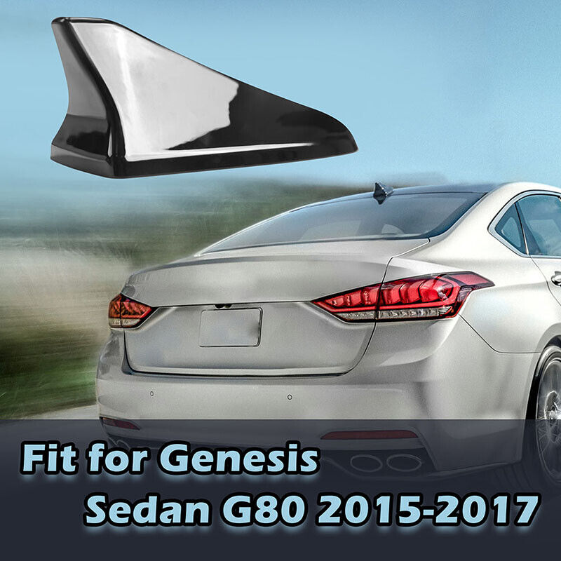 For 2015-2017 Genesis Coupe & G80 Ebony Black FM/AM Shark Fin Roof Antenna Cover