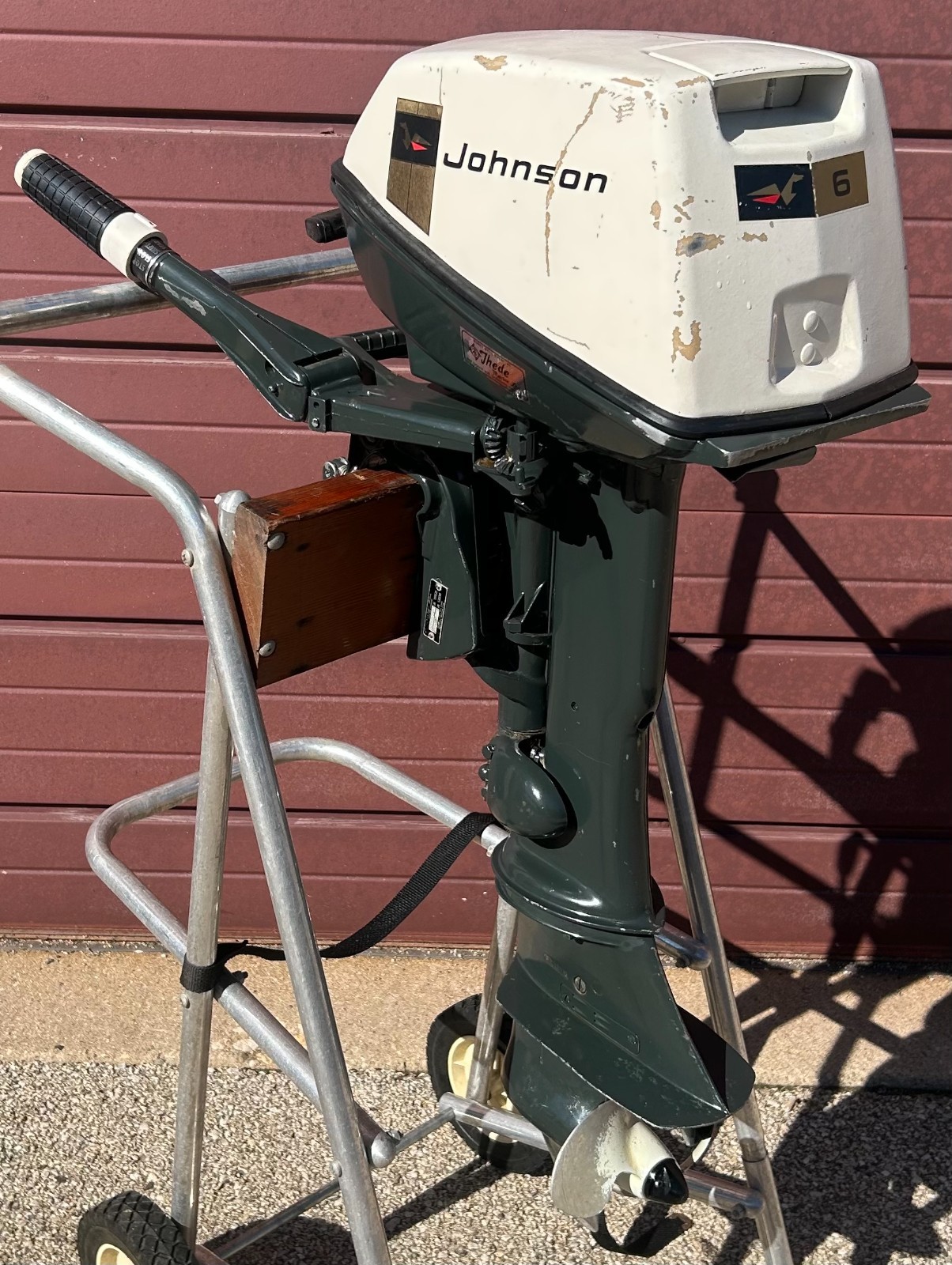 Vintage 6hp Johnson Model 6R-69M Outboard Boat Motor (A100)