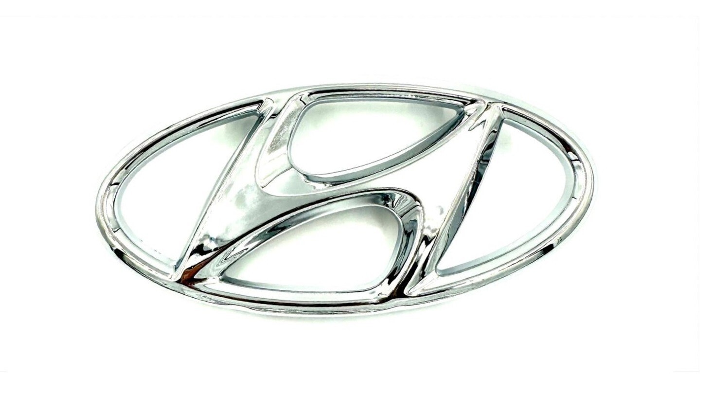 Front Grille Chrome Emblem Badge w/Adhesive for 2016-2021 Hyundai TUCSON
