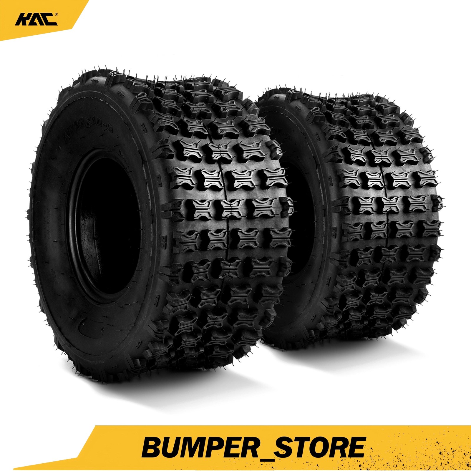 2Pcs 22x10-9 22x10x9 AT Tires 6 Ply Z-104 TL For Highway All Terrain