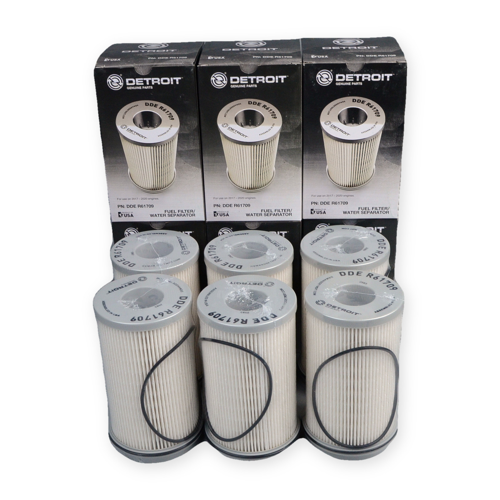Pack of 6 Fleetguard FS20176 Fuel/Water Separator DDE R61709