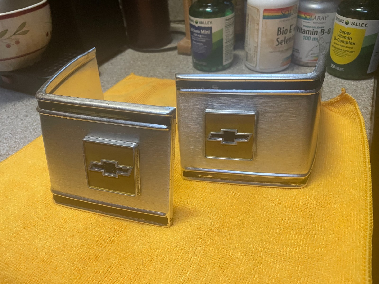 1973 80 OEM Chevy Truck CAB CORNERS Badges Trim Original Vintage 1973 80 OEM Chevy Truck CAB CORNERS Badges Trim Original Vintage