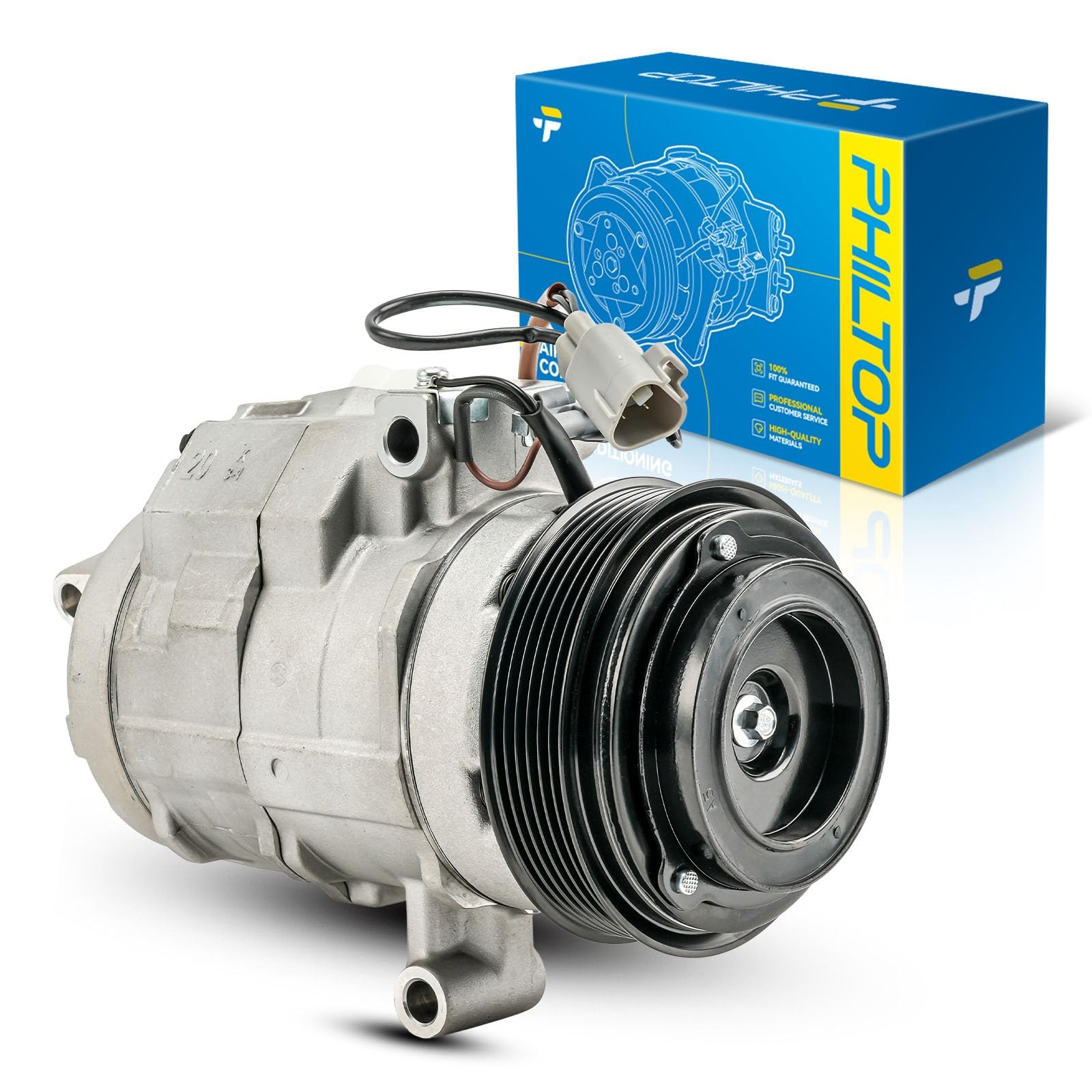 PHILTOP 98328 NEW AC Compressor w/Clutch for Toyota 4Runner 20032009 4.7L