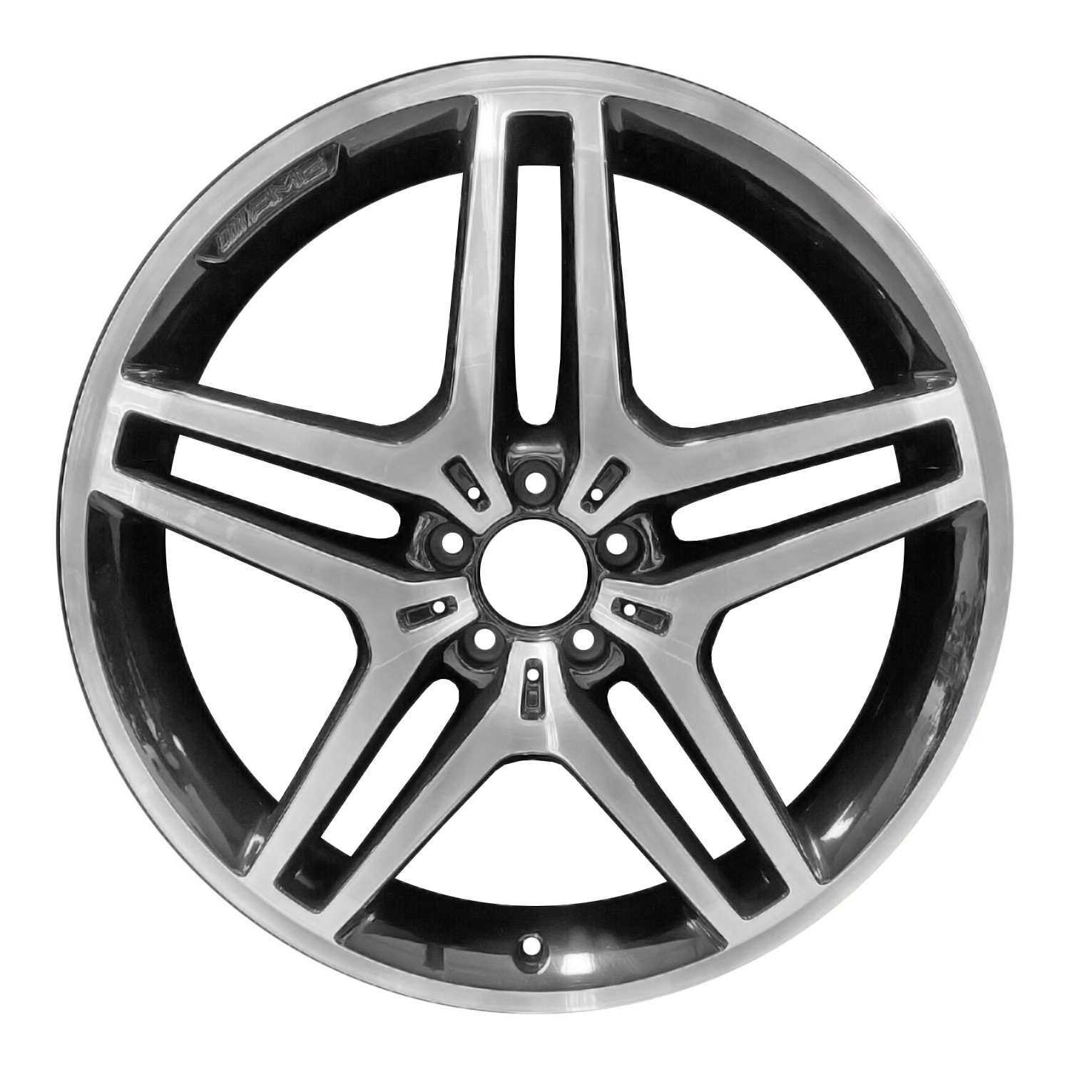 21x9 5 Double Spoke Alloy Wheel Machined & Painted Gloss Black 560-85625