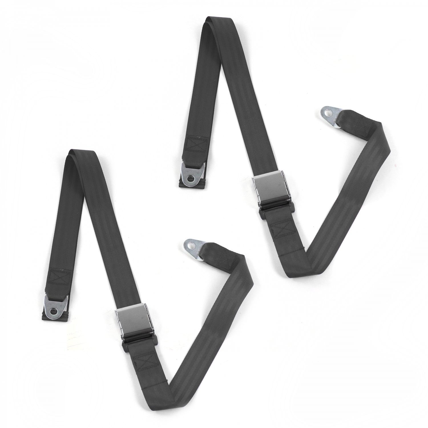 Frazer Nash 1948 - 1967 Airplane 2pt Charcoal Lap Bench Seatbelt Kit - 3