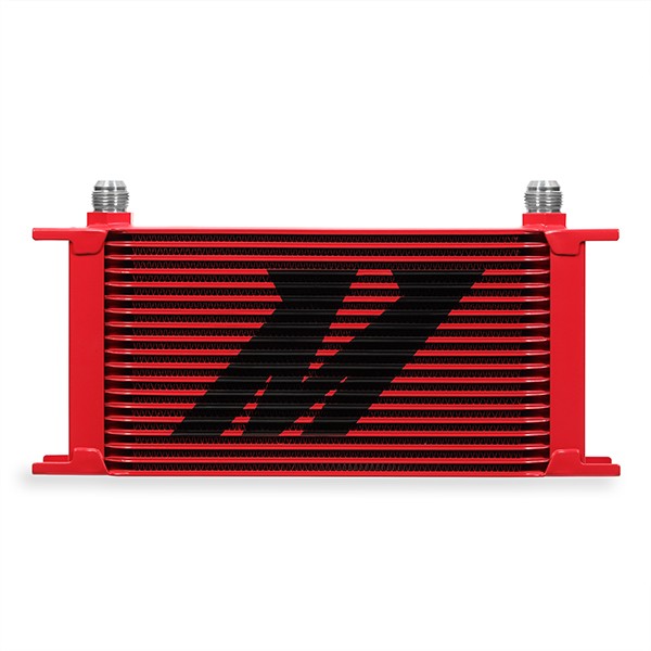 Mishimoto MMOC-19RD Universal 19 Row Oil Cooler, Red